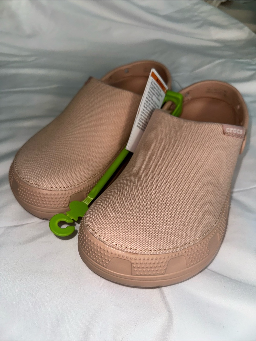 CROCS Women's Canvas Clog in Blush Pink. Size Men women 11 (NWT)